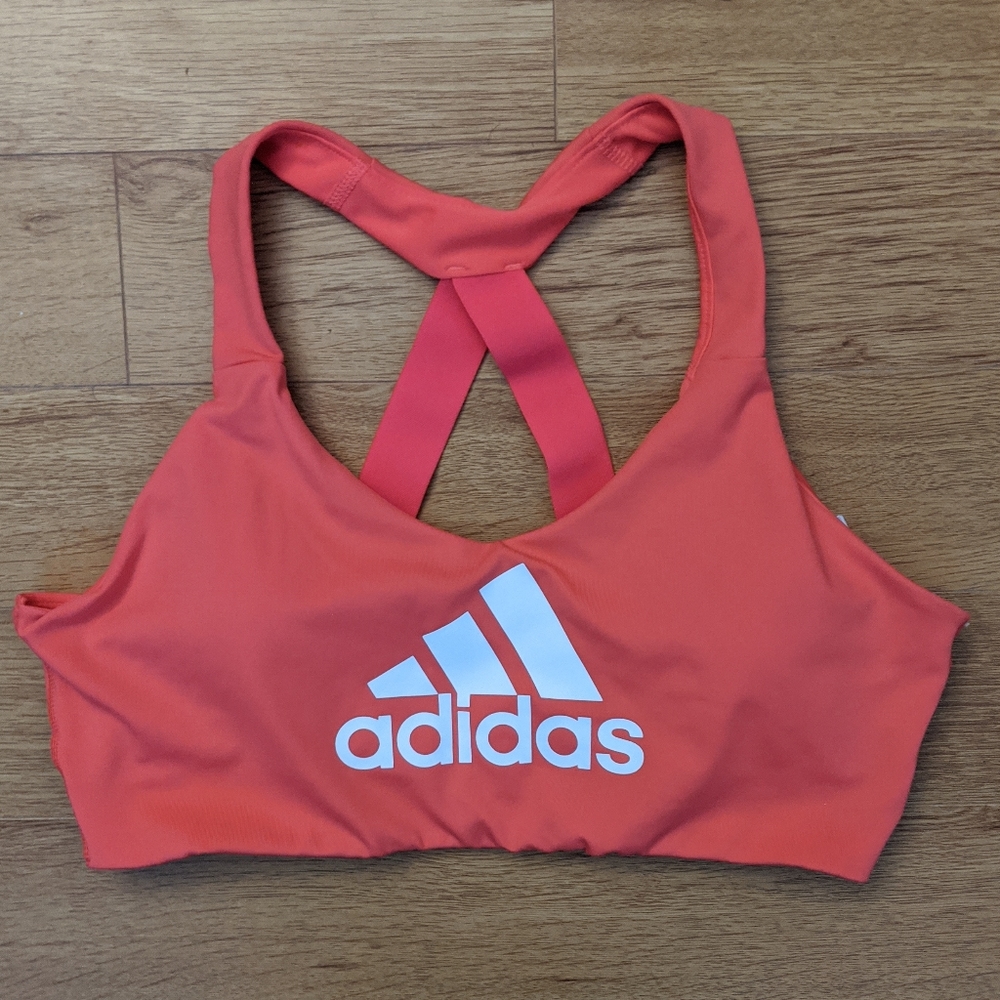 Adidas Sports Bra XL Coral Racerback